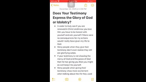 Does Your Testimony Express the Glory of God or Idolatry?