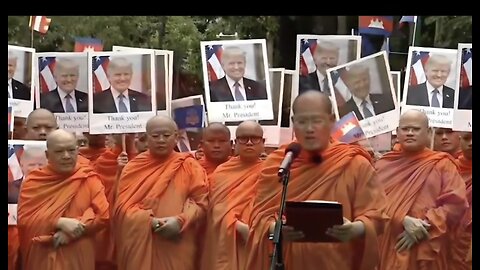 Cambodia Monks Thank Trump