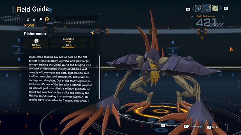 diaboromon all digivolution/de-digivolution/profile Digimon Story Time Stranger