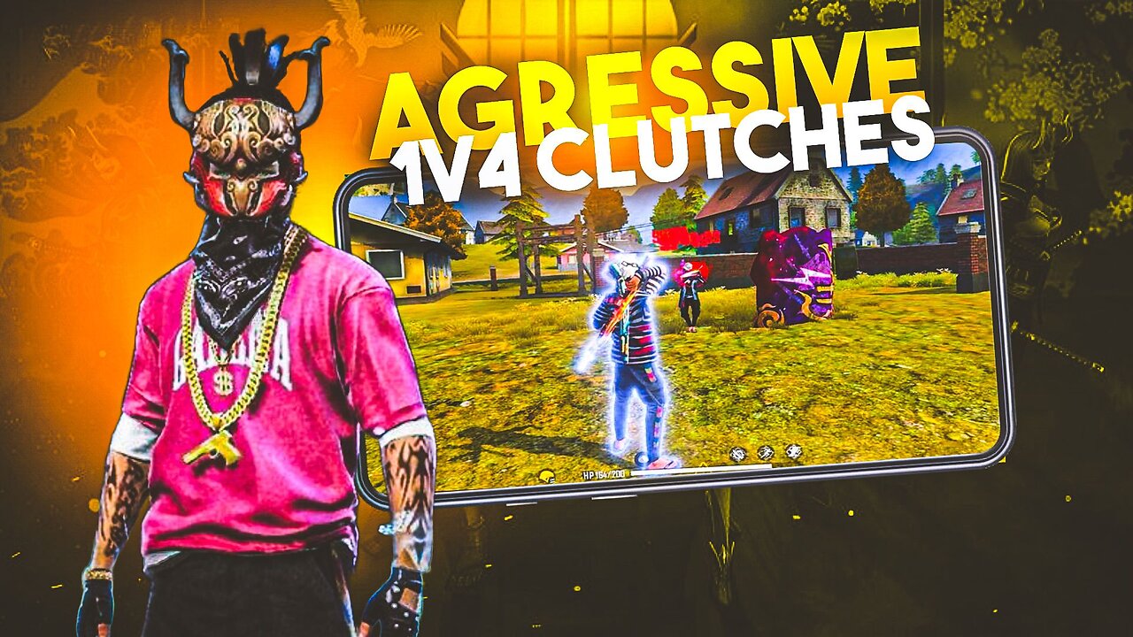 Free fire 1v4 AGRESSIVE GLITCH