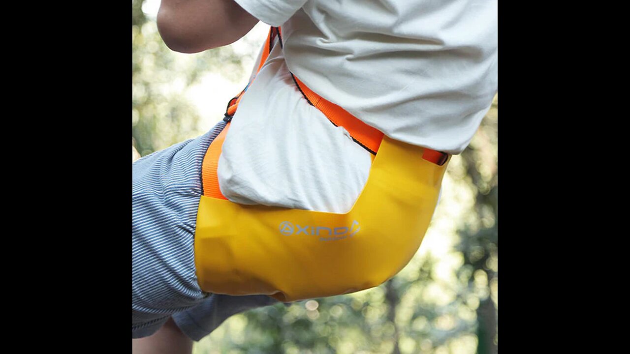 Rock Climbing Abseiling Safety Harness With PVC Buttock Pocket