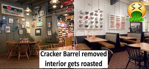 Cracker Barrel remodeled interview gets roasted by all, America is united!