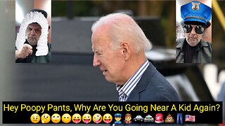 Creepy Uncle Joe Shuffling Again Toward A Kid. 🤨🤔🙄😶😛😜🤪😝👮‍♂️👨‍🎤🚓🚔🚨💩👖🇺🇲