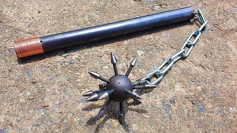 Making Medieval Spiked Ball Flail Weapon out of Bearing Ball