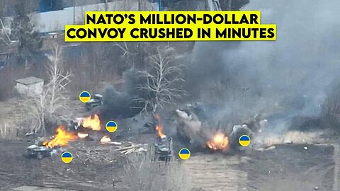 🔥 Russia Destroys NATO Armored Convoy in Sumy Counteroffensive!