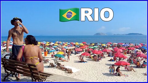 Exotic Experience 🇧🇷 IPANEMA 🏖 Rio de Janeiro 🟣 4K WALK