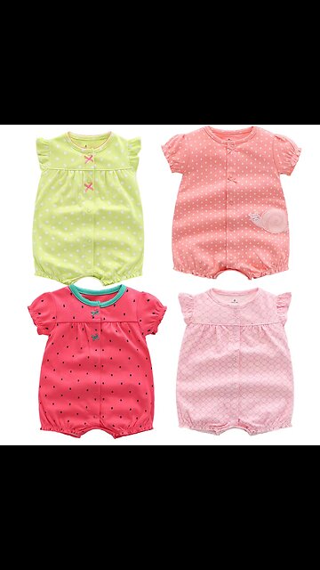 Summer Baby Rompers Baby Girls Clothing 100% Cotton