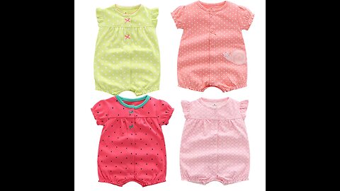 Summer Baby Rompers Baby Girls Clothing 100% Cotton