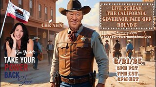 LIVE TONIGHT! SHARE!! Kim Yeater & the Take Your Power Back Show presents: The Take Your Power Back California Governor Face-Off - Round 5 with Pastor Ché Ahn!