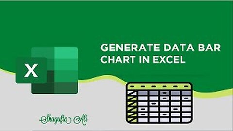 Generate Data Bar Chart in Excel by ShaguftaAli