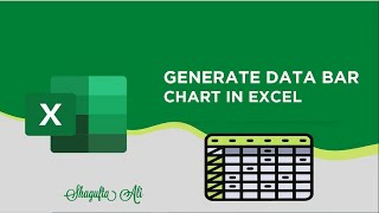 Generate Data Bar Chart in Excel by ShaguftaAli