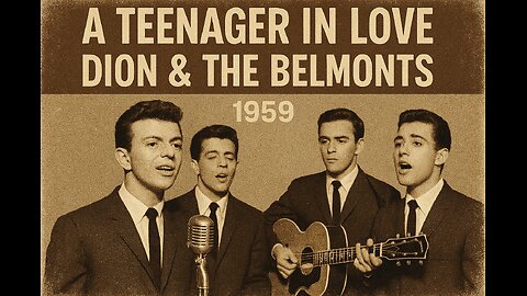 Dion & The Belmonts ~ Teenager In Love ~ Portrait Format