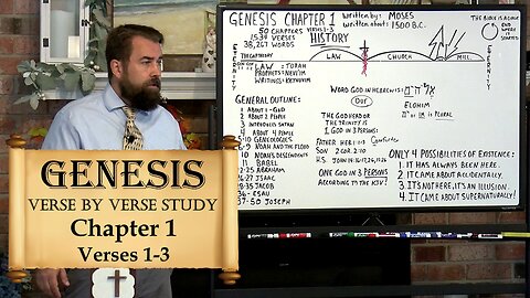 The Book of Genesis 1:1 to 3 Verse by verse Bible Study Robert Breaker