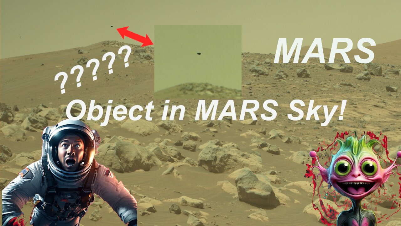 UAP? UFO? Object captured flying on Mars! 🌕