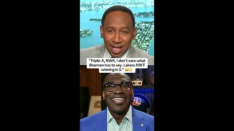 Stephen A. Smith did not hold back on Shannon Sharpe’s Lakers today on First Take 😂🤣
