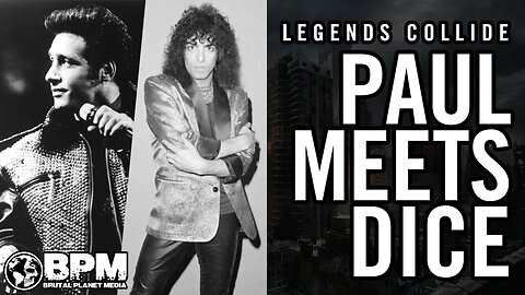 Paul Stanley of KISS Bumps Into Andrew Dice Clay at the Market