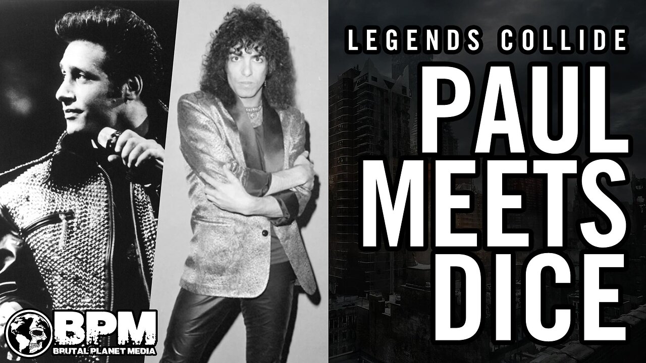Paul Stanley of KISS Bumps Into Andrew Dice Clay at the Market