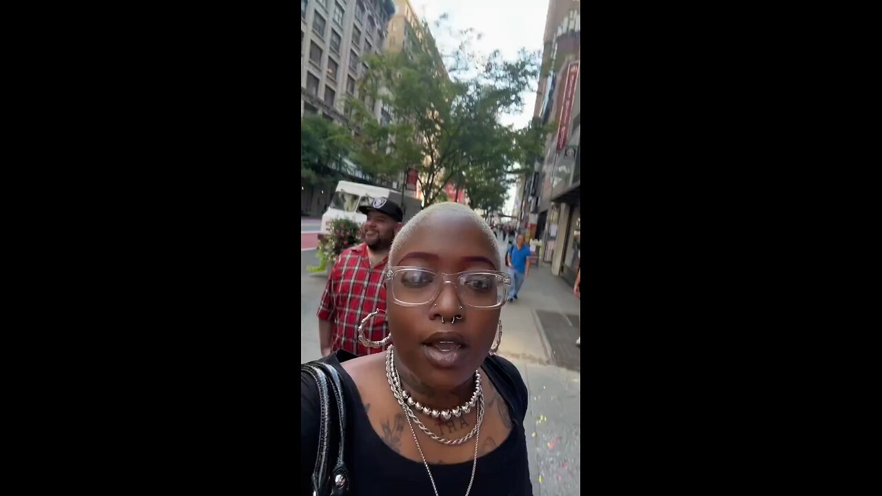 Strap up, cross the street.
