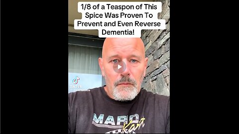 1/8 Of A Teasoon of Ginger and Spice Was Proven To Prevent and Reverse Dementia! Dr Clint Steele