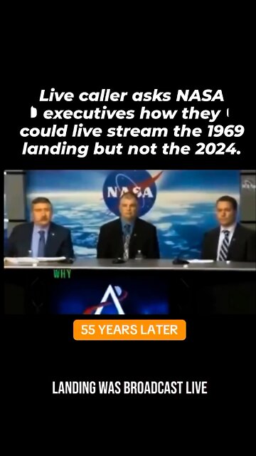 Live caller asks NASA executives how they could live stream the 1969 landing but not the 2024