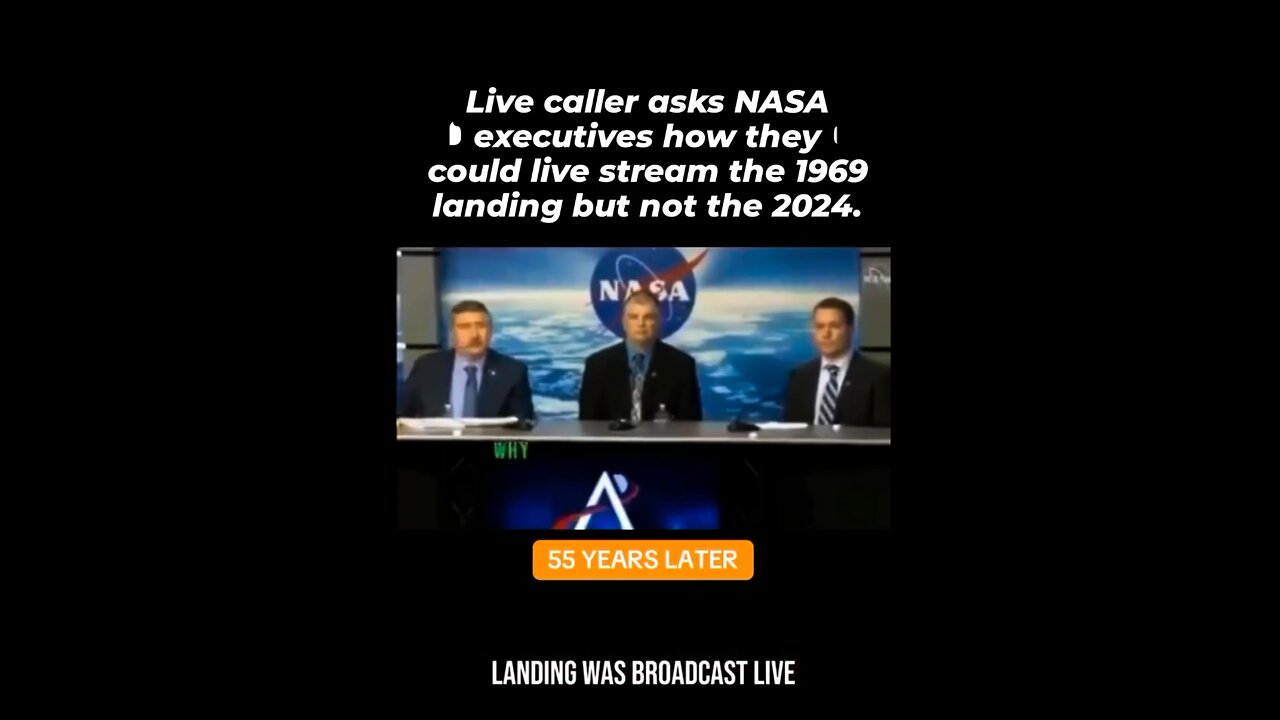 Live caller asks NASA executives how they could live stream the 1969 landing but not the 2024