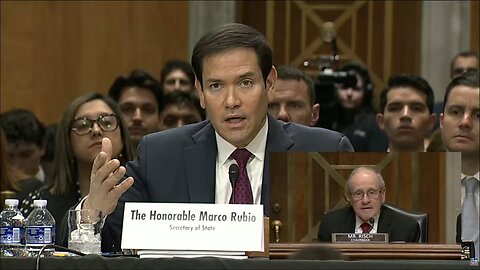 📹Rubio barely starts his Senate testimony on Maduro before a “Hands