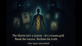 Break the trauma. Reclaim the truth. — Max Spiers (channeled)