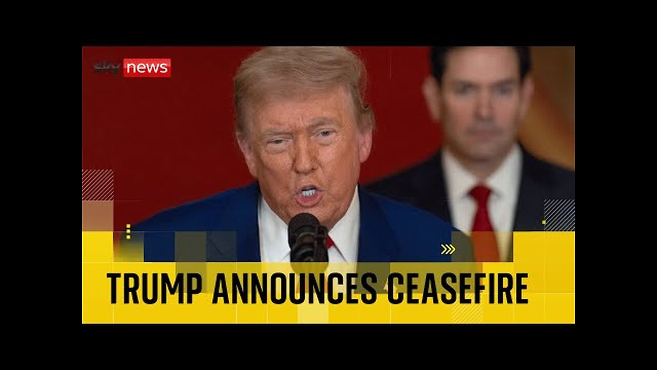 Donald Trump claims a total ceasefire has been agreed between Israel and Iran