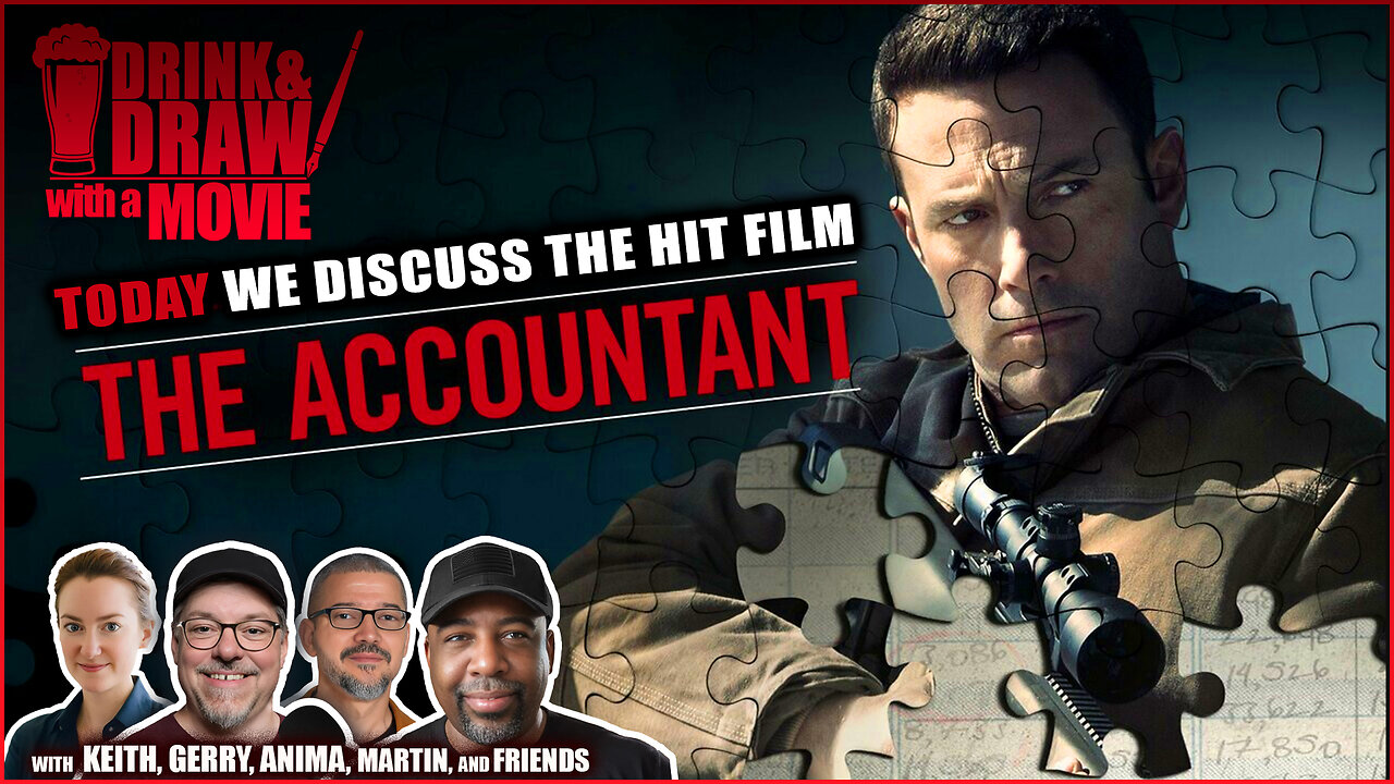 DRINK & DRAW with a MOVIE | THE ACCOUNTANT (2016)!