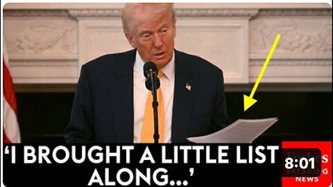"Trump Presents Governors with List of Tax-Funded Government Programs"