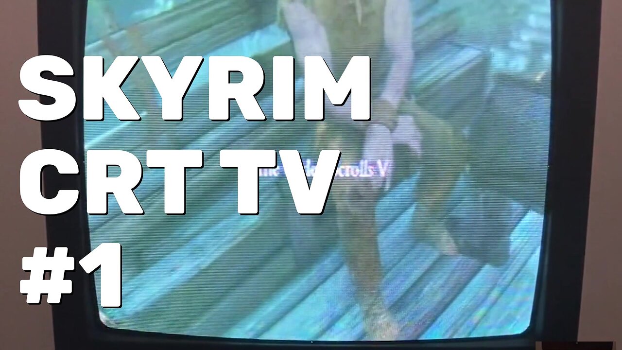Skyrim PS4 Gameplay Part 1 - CRT Gaming