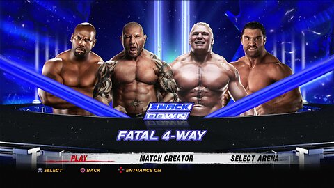 WWE '12 - Batista vs. Brock Lesnar vs. Ezekiel Jackson vs. Mason Ryan