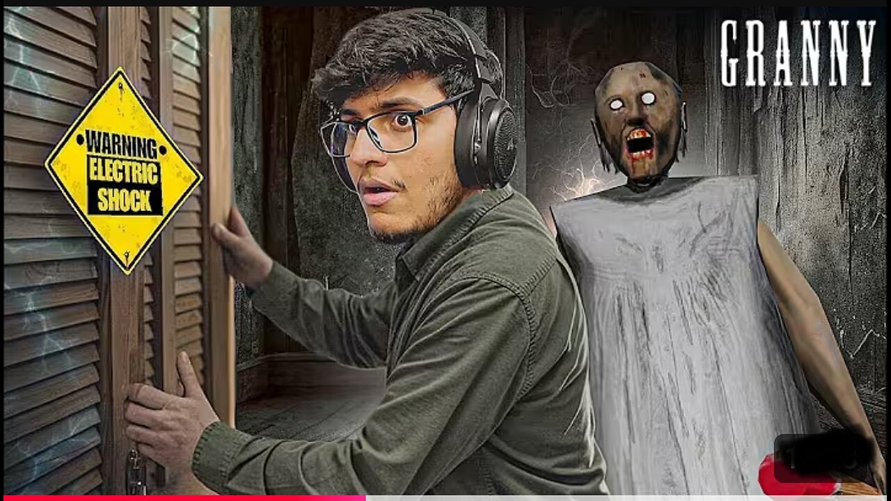I Got Challenged to do Electric Door Escape From Granny's House