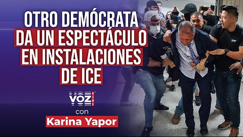 Otro demócrata da un espectáculo en instalaciones de ICE