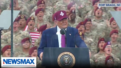 Trump at Fort Bragg: I will stop invasion of our country