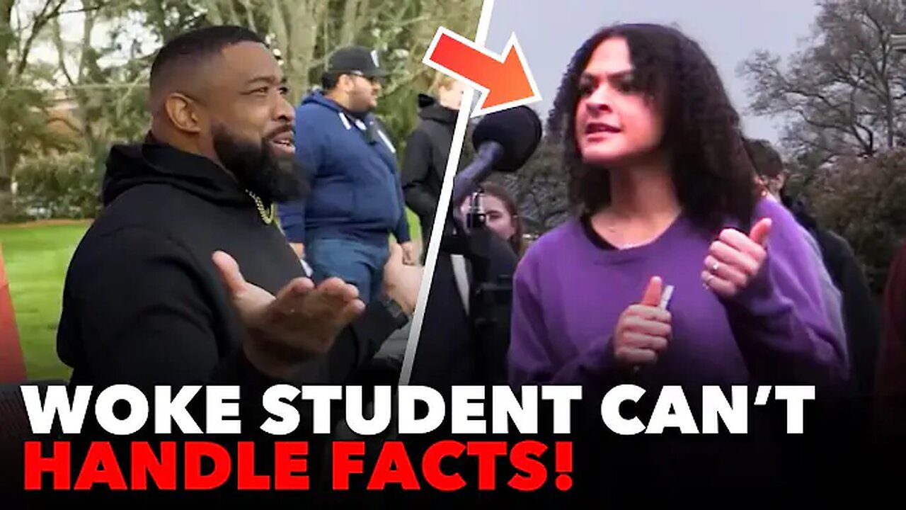 "CAN I TALK!?" WOKE College Girl GETS HOSTILE Over Officer Tatum and RFK Jr.