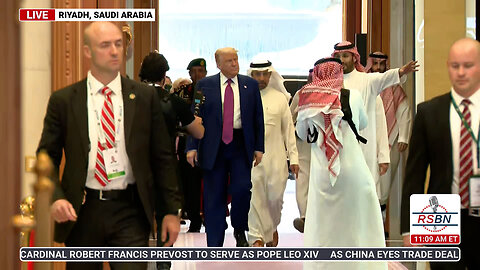WATCH: President Trump Arrives At The 2025 Saudi - U.S. Investment Forum - 5/13/25