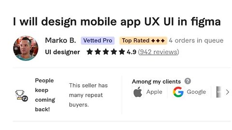 I will design mobile app UX UI in figma
