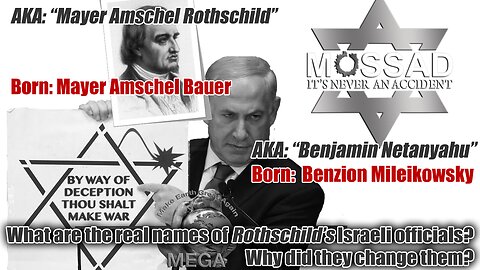 What are the real names of Rothschild's Israeli officials? Why did they change them?