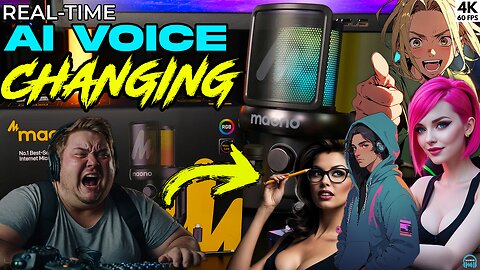 REAL-TIME AI VOICE CHANGING MIC🔥Maono DM40 Pro Wireless Microphone - Review, Setup, and Demo