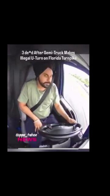 TRUCKER MAKES A U-TURN ON A FREEWAY IN FLORIDA INSTANTLY K!LL!NG ALL.3...IN..THE..CAR...BEHIND..HIM