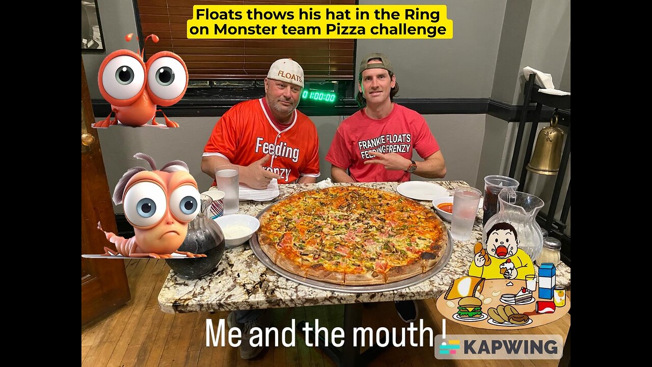 Giant Pizza Challenge 10 pounder #pizza , #eatingchallenge