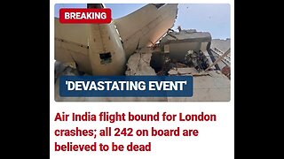 Air India Flight 171 crashed in Ahmedabad after taking off - heading to London Gatwick.
