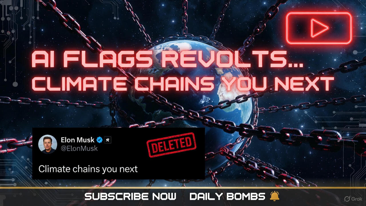 AI Unchained - Ep. 3 - AI Flags Revolts... Climate Chains You Next 💣 | Musk Deletes Exposed