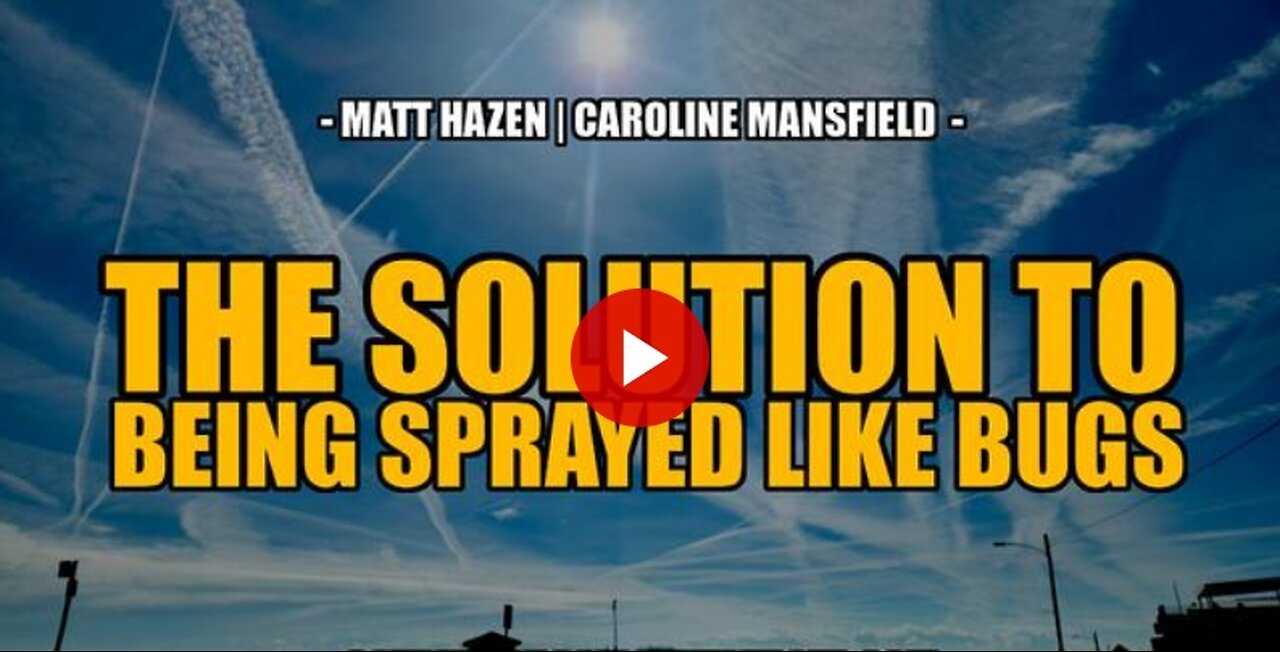 The Solution To Us Being Sprayed Like Bugs