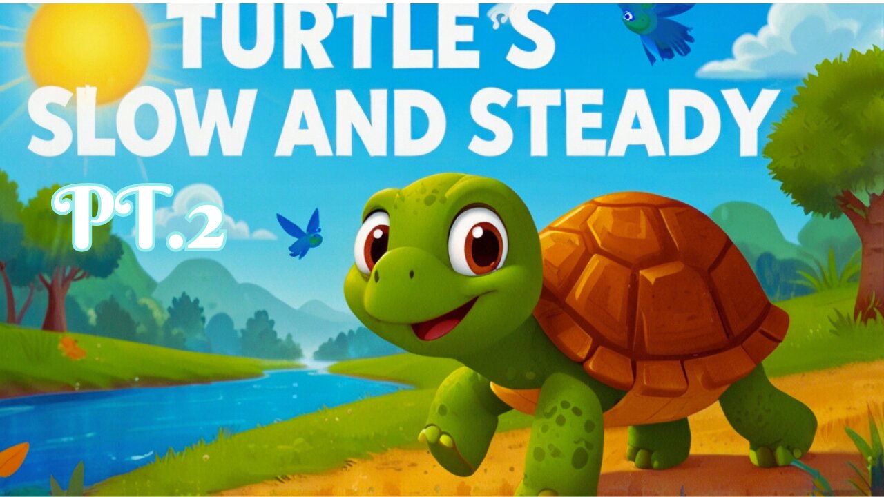 Turtle’s Slow and Steady Pt.2 🐢 | A Fun & Encouraging Kids' Song About Patience!