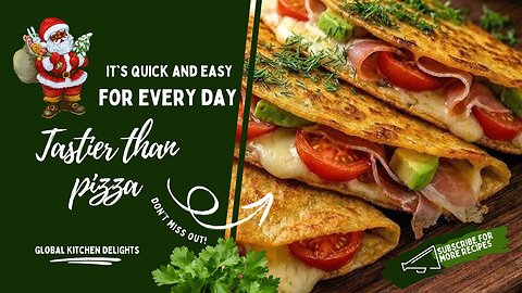 If you have a tortilla at home, it's quick and easy. Tastier than pizza!