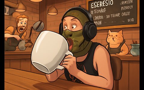 dominating the cafe
