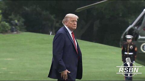 TRUMP❤️🇺🇸🥇🪽🕺DEPARTS ON MARINE ONE🤍🇺🇸🏅🪽🚁🏛️EN ROUTE TO CANADA💙🇺🇸🏅🪽🛫🇨🇦🏞️