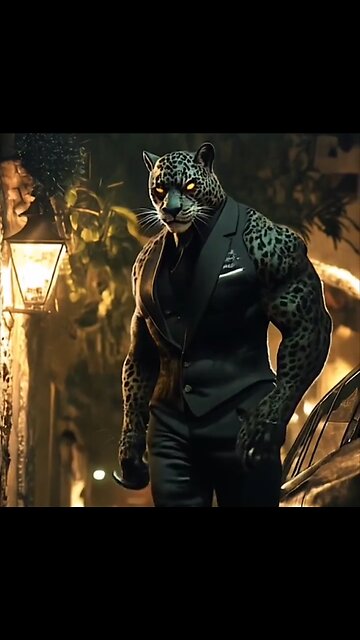 "The Ultimate Hybrid! 🦁🔥 Man + Animal = Power! Watch till the end! 💀👀 #MindBlown #MustWatch"